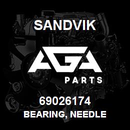69026174 Sandvik BEARING, NEEDLE | AGA Parts