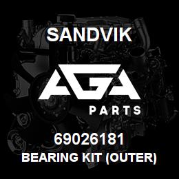 69026181 Sandvik BEARING KIT (OUTER) | AGA Parts