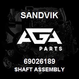 69026189 Sandvik SHAFT ASSEMBLY | AGA Parts