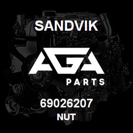 69026207 Sandvik NUT | AGA Parts