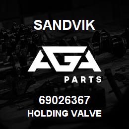 69026367 Sandvik HOLDING VALVE | AGA Parts