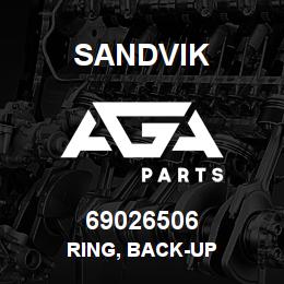69026506 Sandvik RING, BACK-UP | AGA Parts
