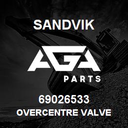 69026533 Sandvik OVERCENTRE VALVE | AGA Parts