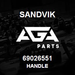 69026551 Sandvik HANDLE | AGA Parts