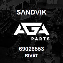 69026553 Sandvik RIVET | AGA Parts