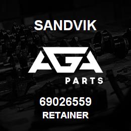 69026559 Sandvik RETAINER | AGA Parts