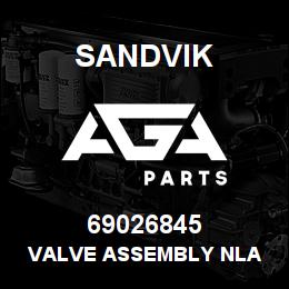 69026845 Sandvik VALVE ASSEMBLY NLA | AGA Parts