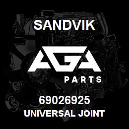 69026925 Sandvik UNIVERSAL JOINT | AGA Parts