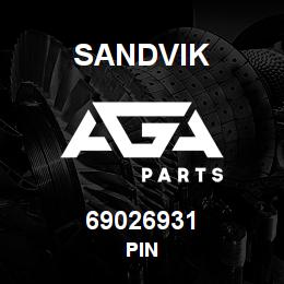 69026931 Sandvik PIN | AGA Parts