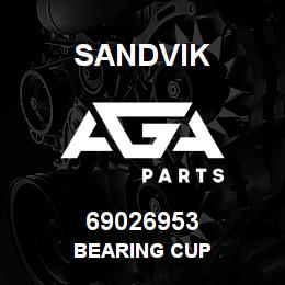 69026953 Sandvik BEARING CUP | AGA Parts