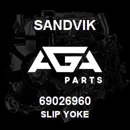 69026960 Sandvik SLIP YOKE | AGA Parts