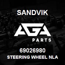 69026980 Sandvik STEERING WHEEL NLA | AGA Parts