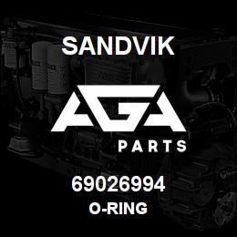 69026994 Sandvik O-RING | AGA Parts
