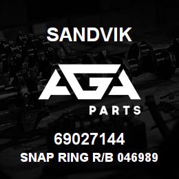 69027144 Sandvik SNAP RING R/B 04698956 RB | AGA Parts