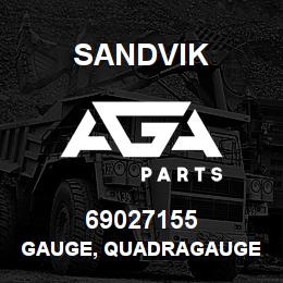 69027155 Sandvik GAUGE, QUADRAGAUGE | AGA Parts