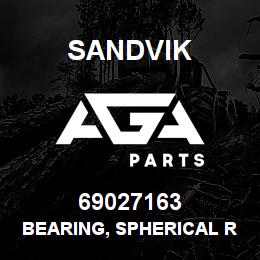 69027163 Sandvik BEARING, SPHERICAL ROLLER P.B. | AGA Parts