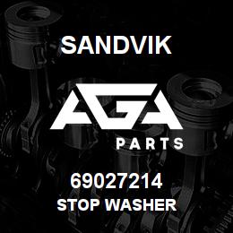 69027214 Sandvik STOP WASHER | AGA Parts