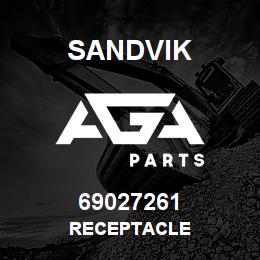 69027261 Sandvik RECEPTACLE | AGA Parts