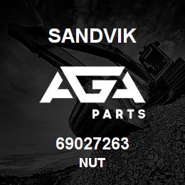 69027263 Sandvik NUT | AGA Parts