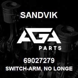 69027279 Sandvik SWITCH-ARM, NO LONGER AVAILABLE | AGA Parts
