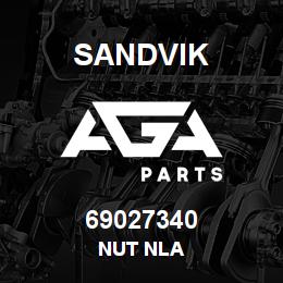 69027340 Sandvik NUT NLA | AGA Parts