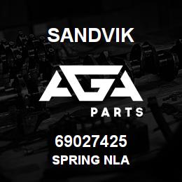 69027425 Sandvik SPRING NLA | AGA Parts