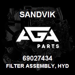 69027434 Sandvik FILTER ASSEMBLY, HYDRAULIC NLA | AGA Parts