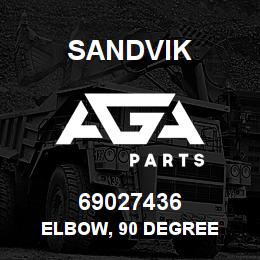 69027436 Sandvik ELBOW, 90 DEGREE | AGA Parts