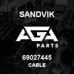 69027445 Sandvik CABLE | AGA Parts