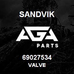 69027534 Sandvik VALVE | AGA Parts