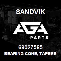 69027585 Sandvik BEARING CONE, TAPERED ROLLER | AGA Parts