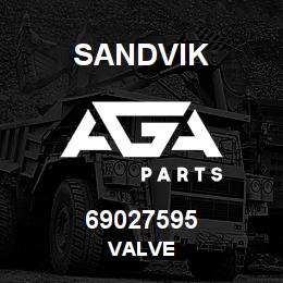 69027595 Sandvik VALVE | AGA Parts