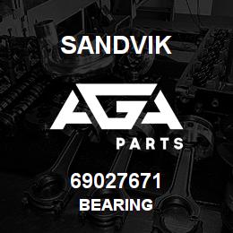 69027671 Sandvik BEARING | AGA Parts