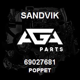 69027681 Sandvik POPPET | AGA Parts