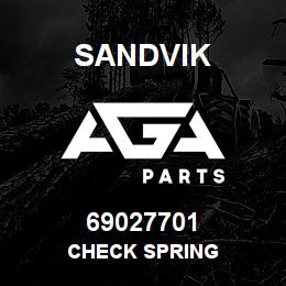69027701 Sandvik CHECK SPRING | AGA Parts