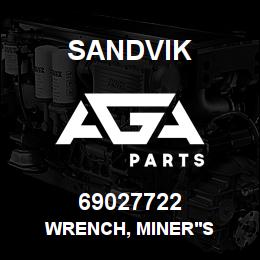 69027722 Sandvik WRENCH, MINER'S | AGA Parts
