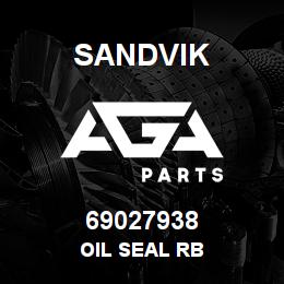 69027938 Sandvik OIL SEAL RB | AGA Parts