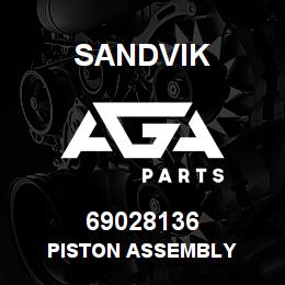 69028136 Sandvik PISTON ASSEMBLY | AGA Parts