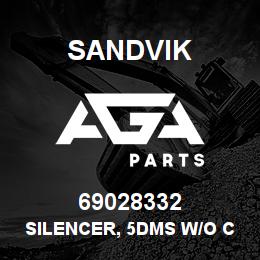 69028332 Sandvik SILENCER, 5DMS W/O CONES | AGA Parts