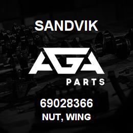 69028366 Sandvik NUT, WING | AGA Parts