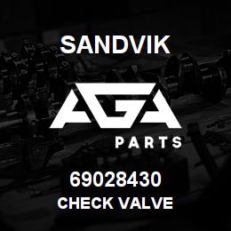 69028430 Sandvik CHECK VALVE | AGA Parts