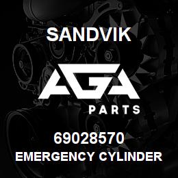 69028570 Sandvik EMERGENCY CYLINDER | AGA Parts