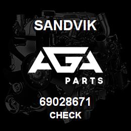69028671 Sandvik CHECK | AGA Parts