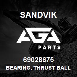 69028675 Sandvik BEARING, THRUST BALL | AGA Parts