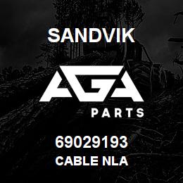 69029193 Sandvik CABLE NLA | AGA Parts