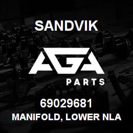 69029681 Sandvik MANIFOLD, LOWER NLA | AGA Parts