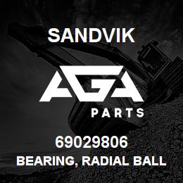 69029806 Sandvik BEARING, RADIAL BALL 62 MM. | AGA Parts