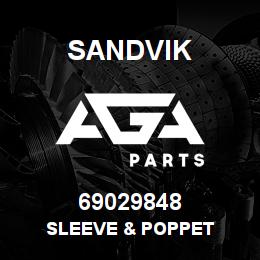 69029848 Sandvik SLEEVE & POPPET | AGA Parts