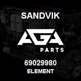 69029980 Sandvik ELEMENT | AGA Parts