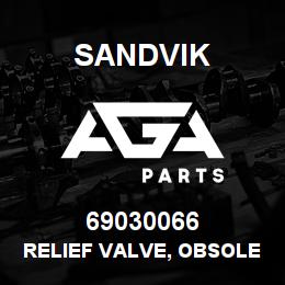 69030066 Sandvik RELIEF VALVE, OBSOLETE NO R/B | AGA Parts